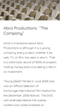 Mobile Screenshot of abraproductions.com